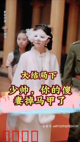 少帅，你的傻妻掉马甲了